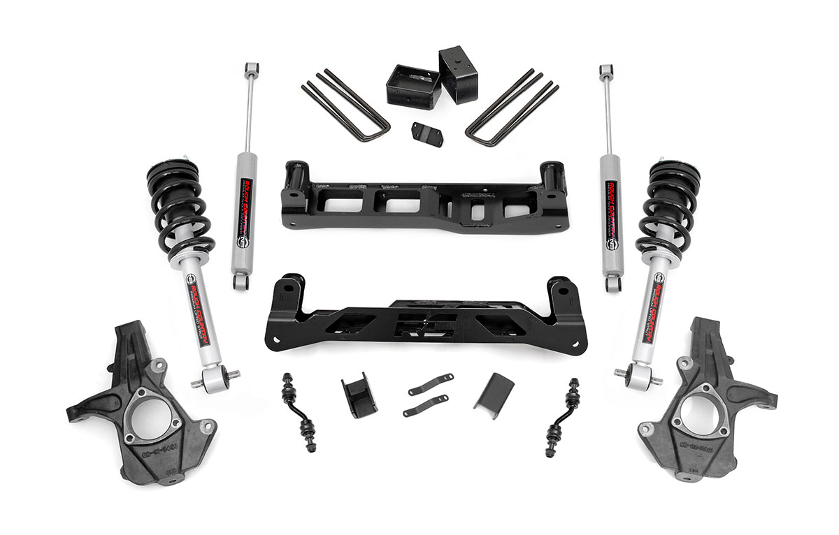 Chevrolet Silverado 1500 Suspension Lift Kit - Rough Country - 5 Inch Lift Kit | Alu/Stamp Steel | N3 Struts - '14-'18